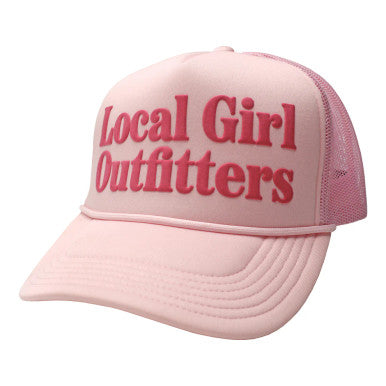 Local Girl Etna Foam Trucker Hat - Baby Pink