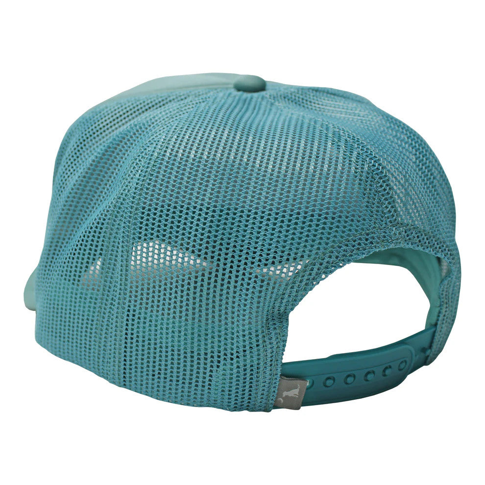 Local Girl Drinks Well Foam Trucker Hat - Dusty Teal