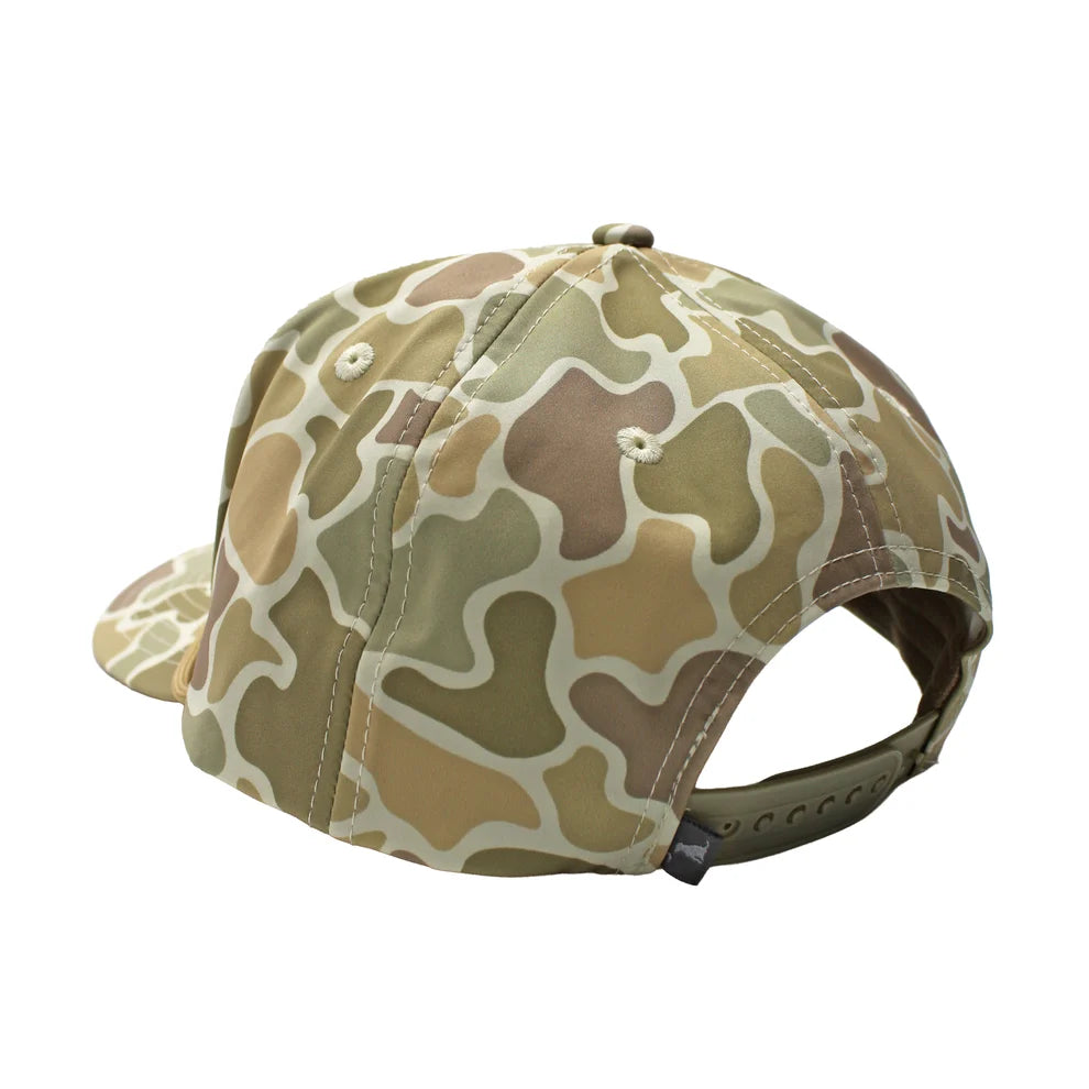 Local Girl Women's Leather Patch Rope Hat - Forest Camo Desert