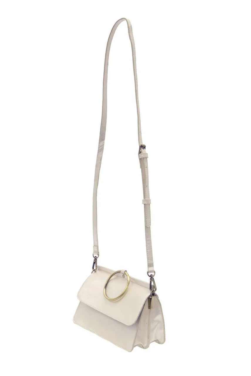 Joy Susan Aria Ring Bag - Metallic Pearl