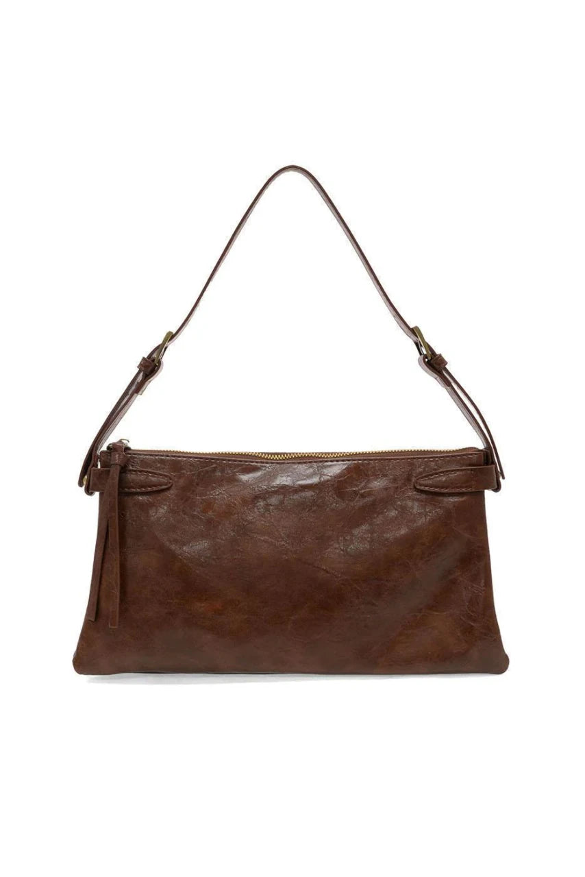 Joy Susan Eve Trapeze Shoulder Bag - Saddle