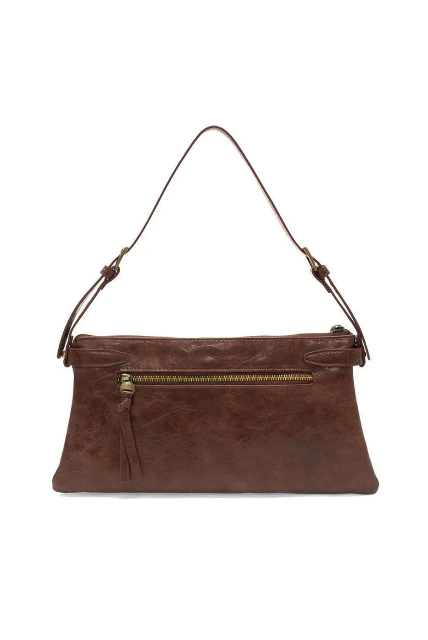 Joy Susan Eve Trapeze Shoulder Bag - Saddle
