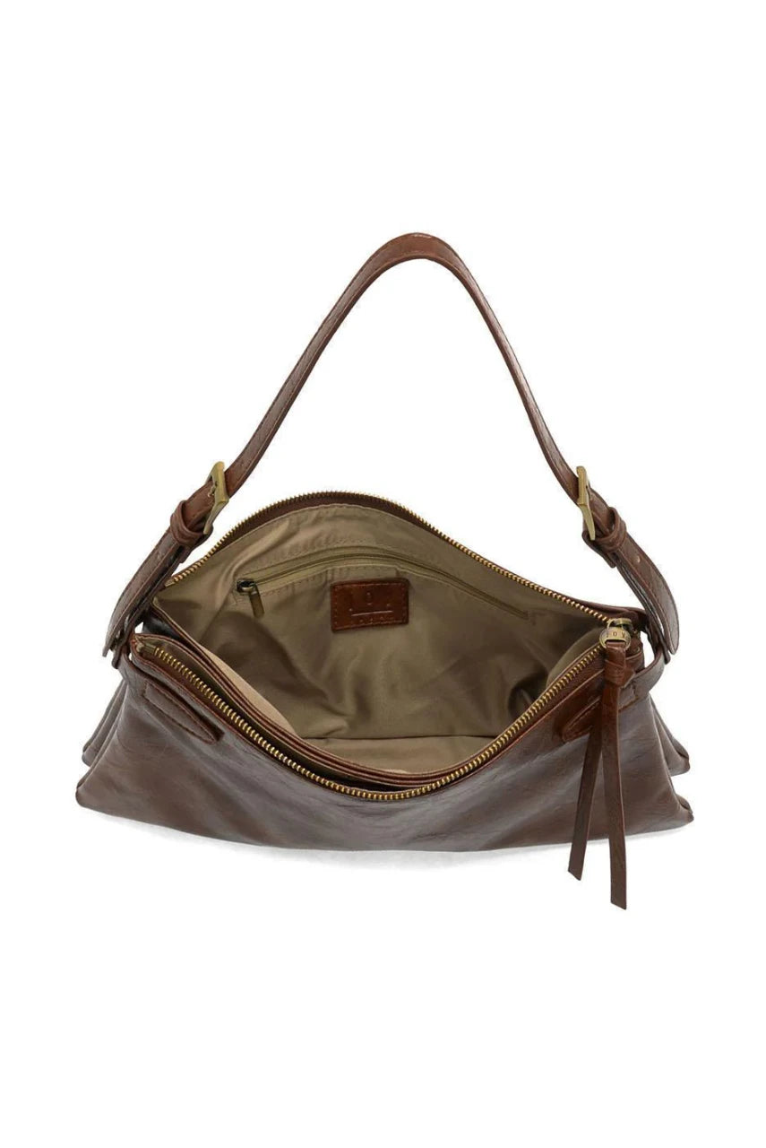 Joy Susan Eve Trapeze Shoulder Bag - Saddle