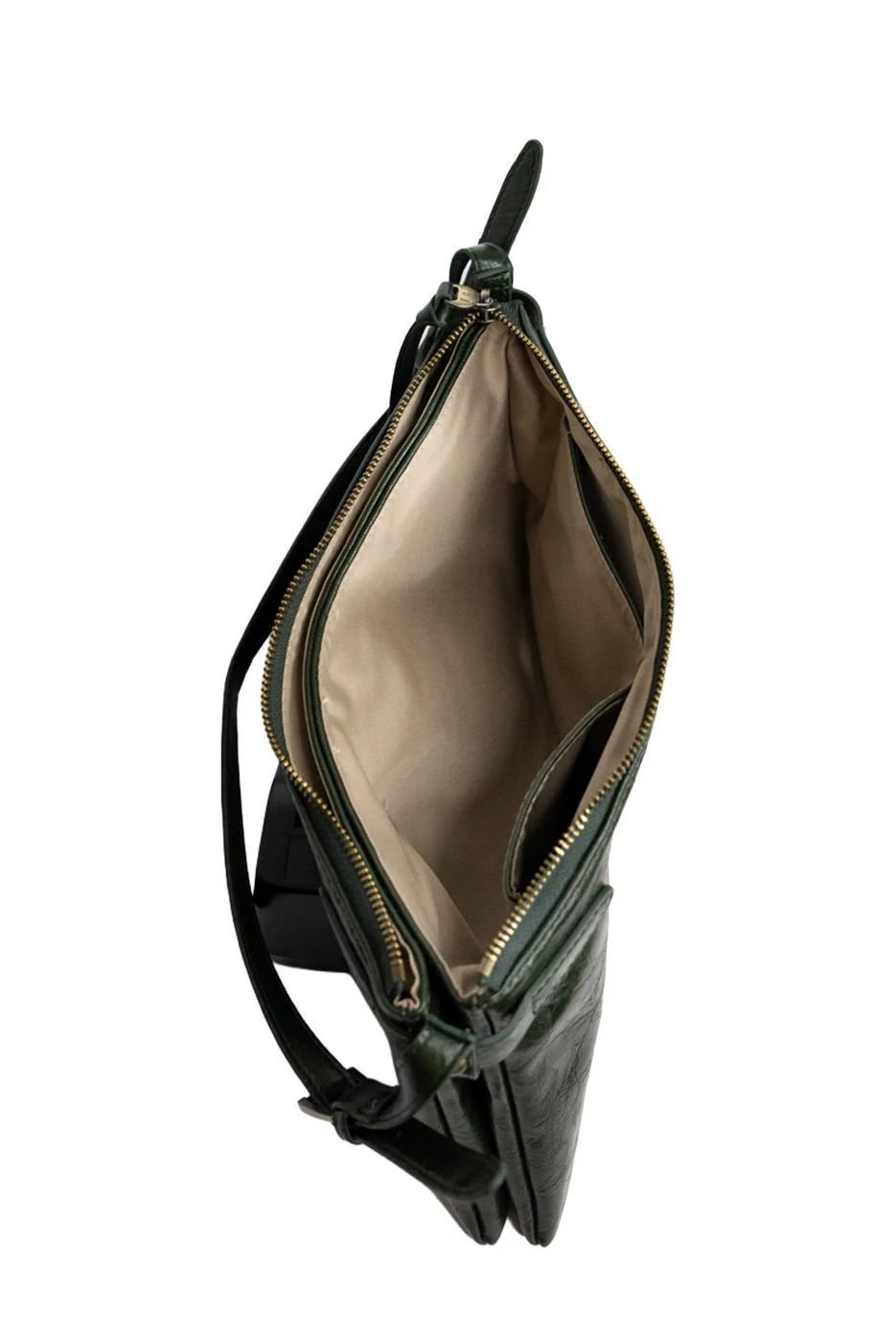 Joy Susan Eve Trapeze Shoulder Bag - Deep Forest
