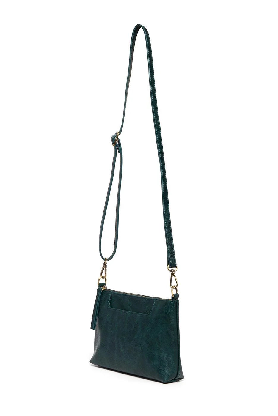 Joy Susan Lovey Top Zip Crossbody - Deep Teal