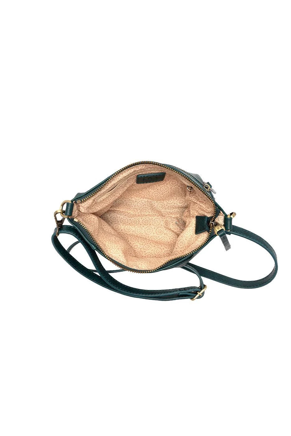 Joy Susan Lovey Top Zip Crossbody - Deep Teal