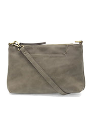 Joy Susan Lovey Top Zip Crossbody - Grey