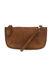 Joy Susan Faux Suede Mini Crossbody Wristlet Clutch - Walnut