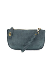 Joy Susan Faux Suede Mini Crossbody Wristlet Clutch - Deep Teal