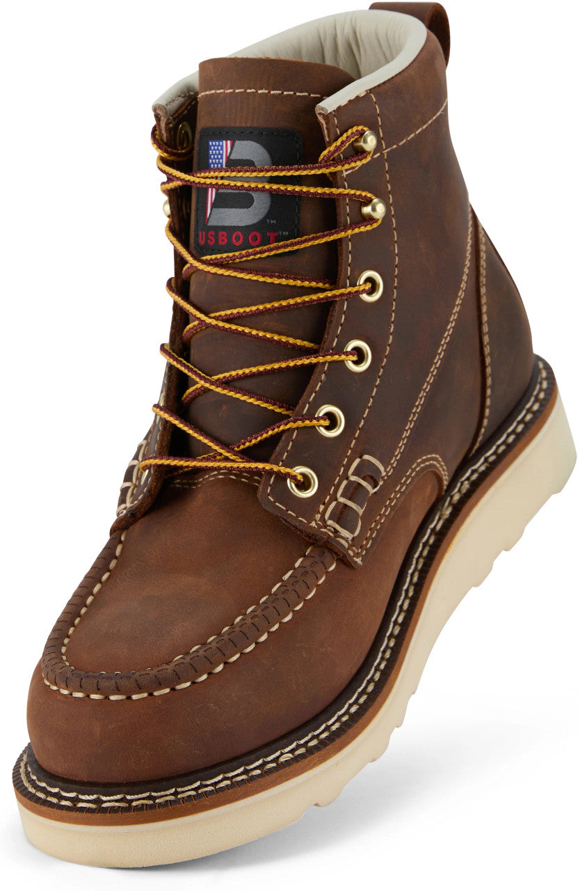 U.S. Boot Driftlock 6” Moc Toe Soft Toe Work Boot