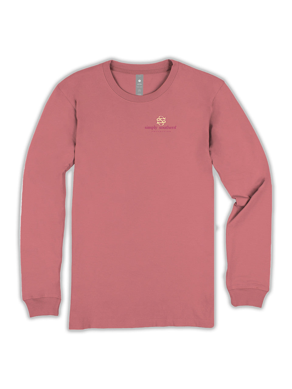 Simply Southern Women's Enjoy Long Sleeve T-Shirt - Tearose