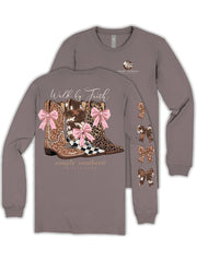 Simply Southern Youth Faith Long Sleeve T-Shirt - Driftwood