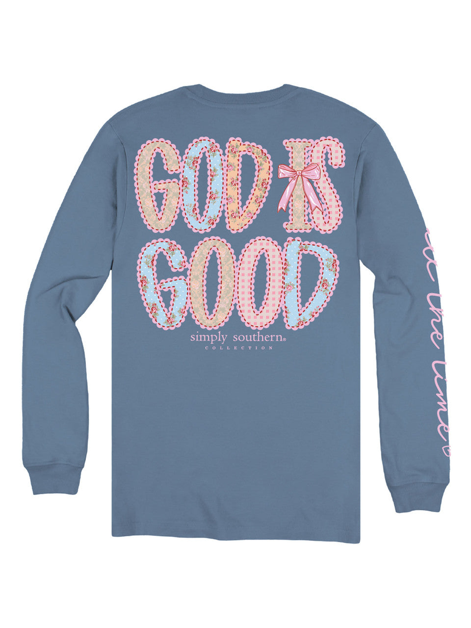 Simply Southern Women's Long Sleeve God is Good T-Shirt - Iceland