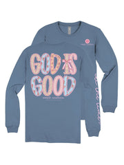 Simply Southern Youth Girls Long Sleeve God is Good T-Shirt - Iceland