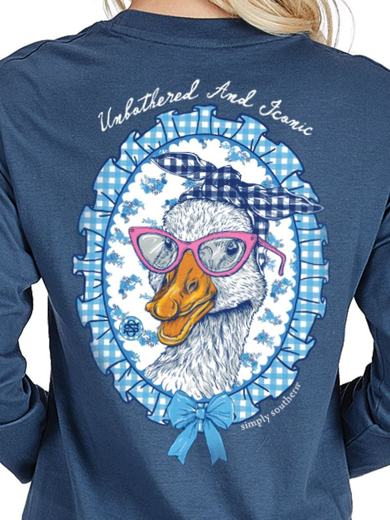 Simply Southern Women's Long Sleeve Goose T-Shirt - Iceland