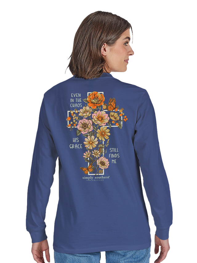 Simply Southern Women's Long Sleeve Grace T-Shirt - Bali
