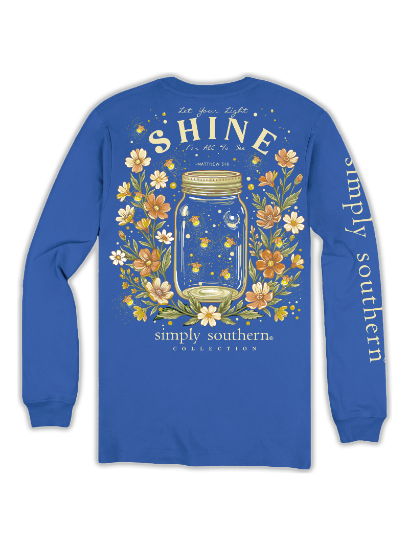 Simply Southern Youth Girls Long Sleeve Light T-Shirt - Bali