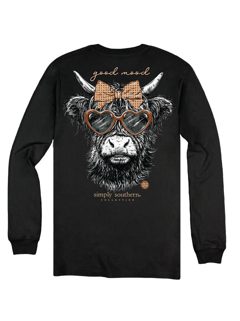 Simply Southern Women's Mood Long Sleeve T-Shirt - Black