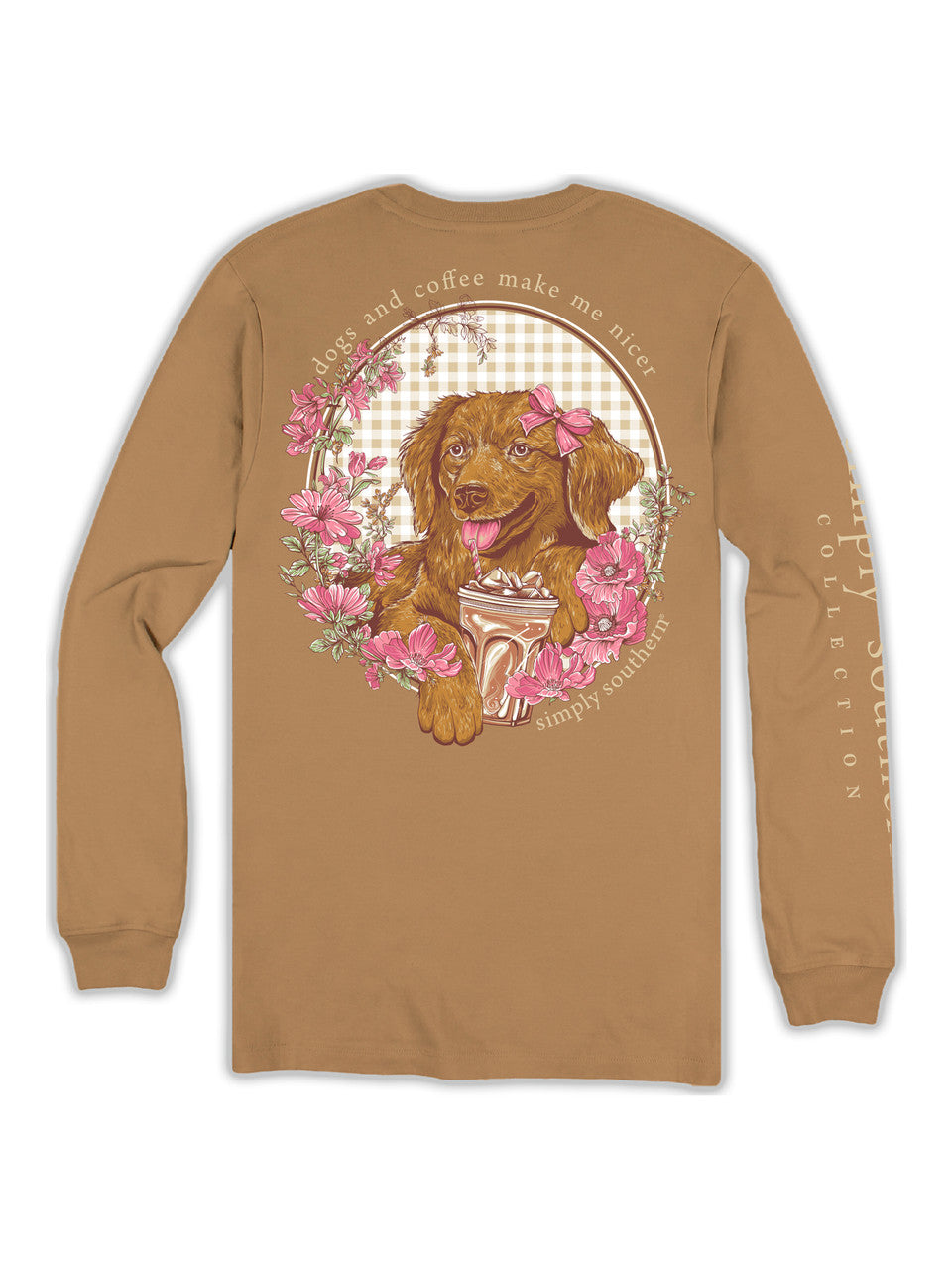 Simply Southern Women's Long Sleeve Nicer T-Shirt Bisque