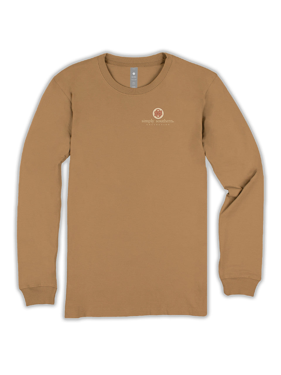 Simply Southern Women's Long Sleeve Nicer T-Shirt Bisque