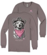 Simply Southern Western Lab Long Sleeve T-Shirt - Driftwood