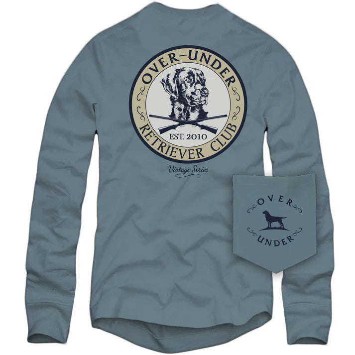 Over Under Men's Long Sleeve Vintage Retriever Club T-Shirt