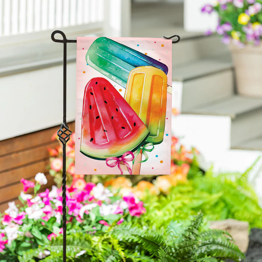 Evergreen Summer Treats Burlap Garden Flag