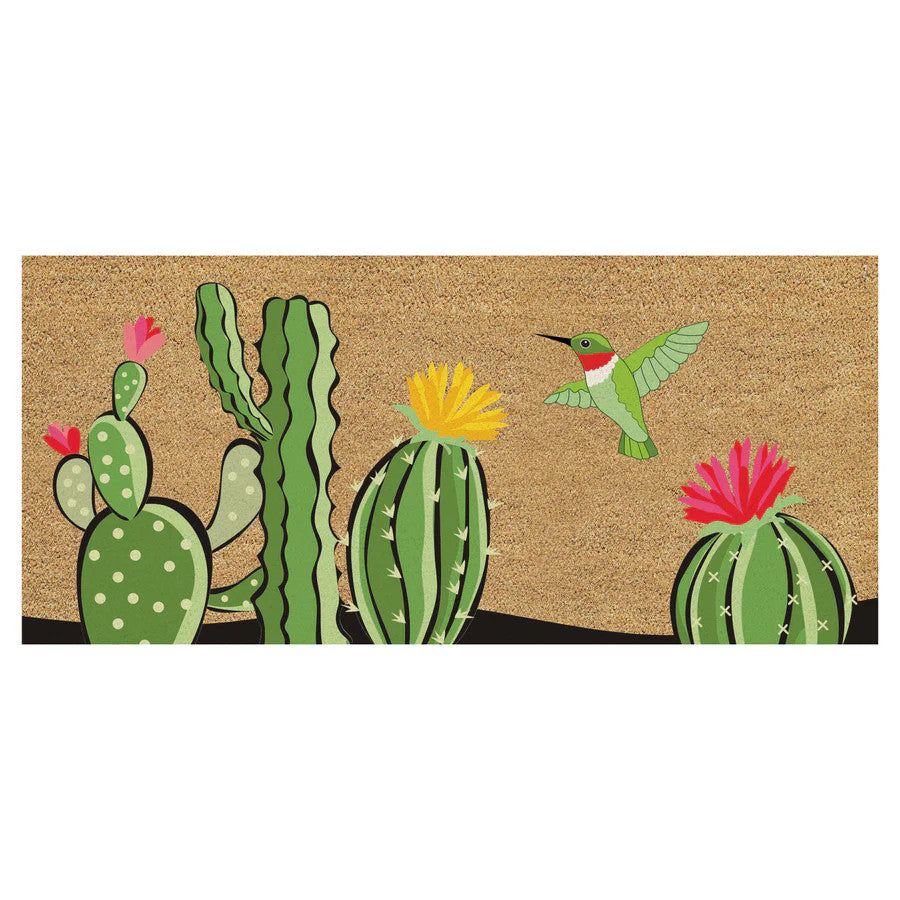 Evergreen Cactus Flocked Coir Sassafras Switch Mat