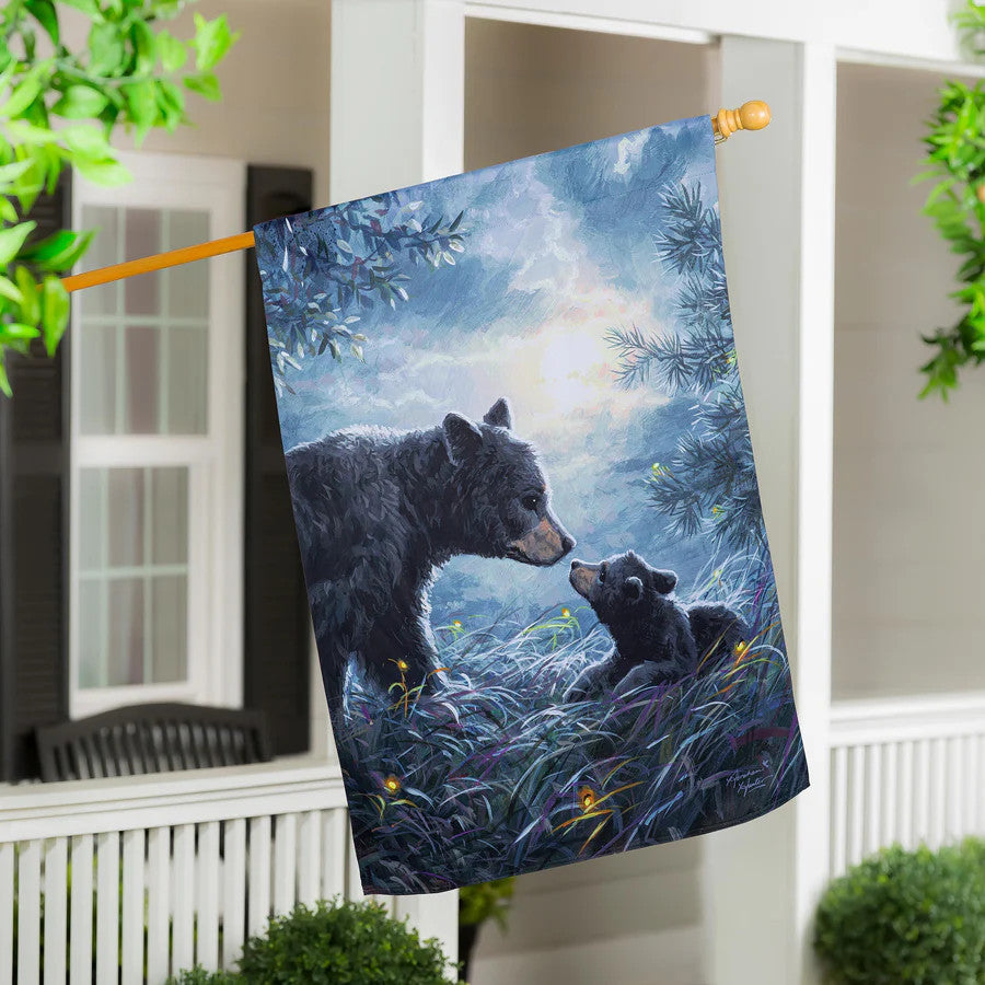 Evergreen My Little Bear Suede House Flag