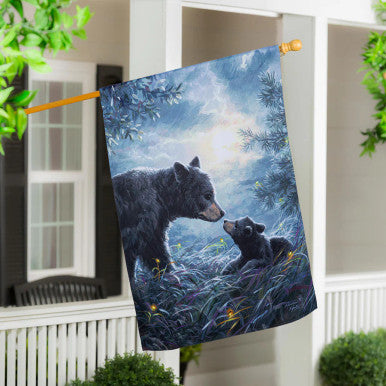 Evergreen My Little Bear Suede House Flag