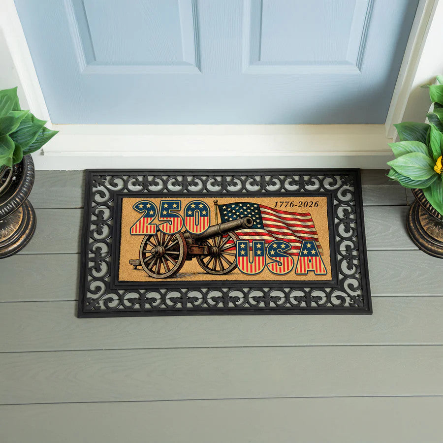 Evergreen Red White & Bloom Flocked Coir Sassafras Switch Mat