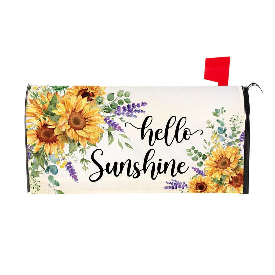 Evergreen Hello Sunshine Sunflower Mailbox Cover