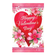 Evergreen Happy Valentine’s Day Heart Applique Garden Flag