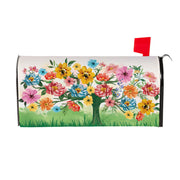Evergreen Blooming Tree of Life Mailbox Cover
