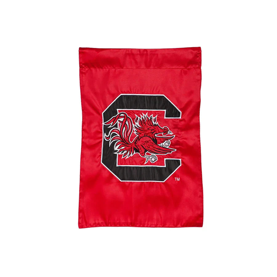 Evergreen University of South Carolina Applique Garden Flag