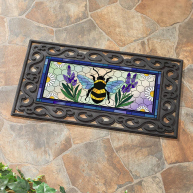 Evergreen Lavender Honey Bee Sassafras Switch Mat