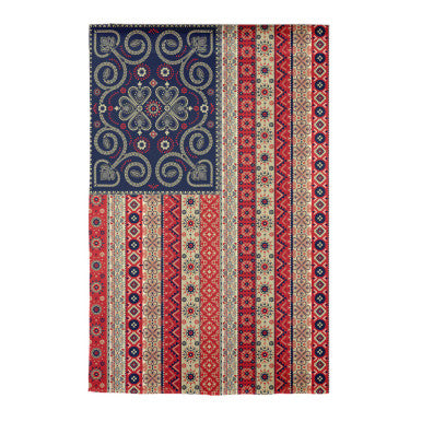 Evergreen Americana BOHO By JG Applique Garden Flags