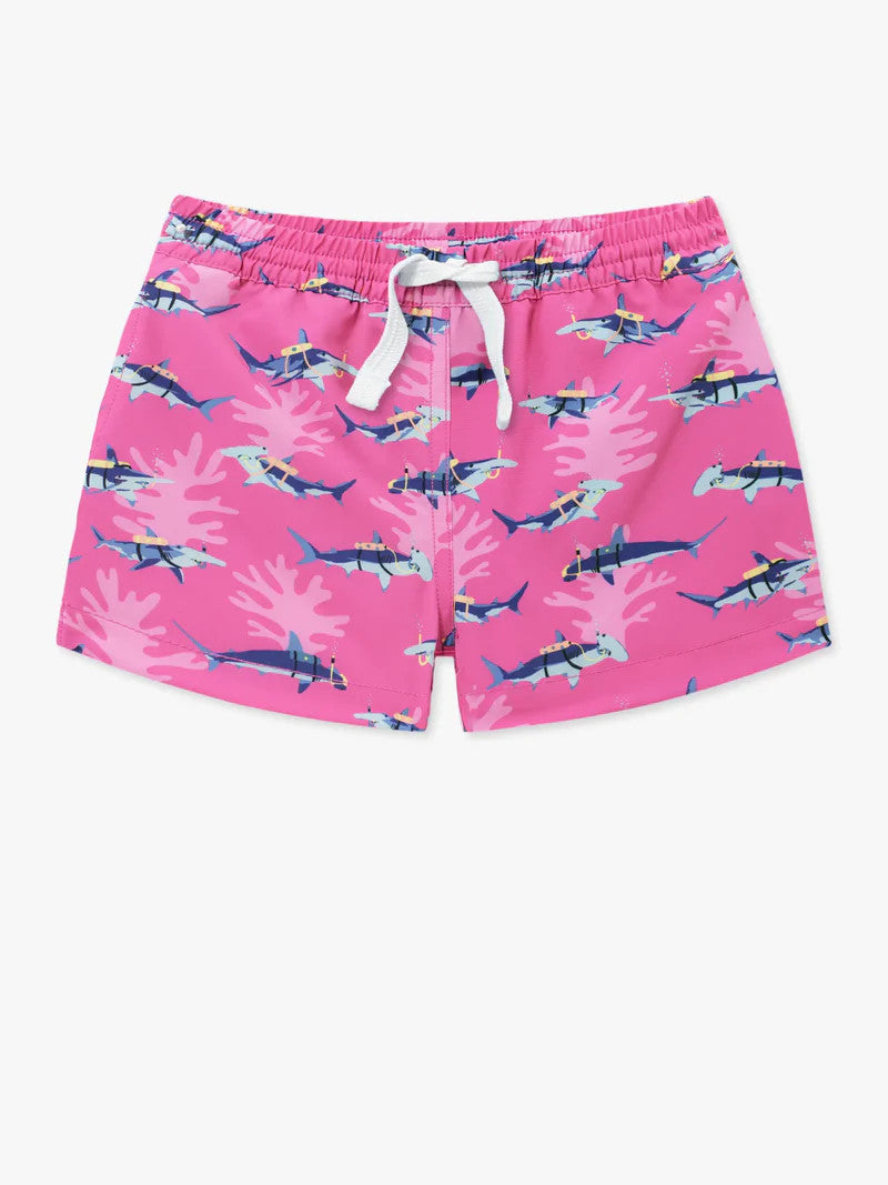 Chubbies Toddler Classic Swim Trunk - The Lil Great Pink Shark