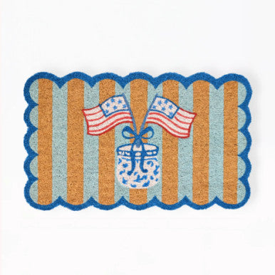 Mary Square Liberty Stripes Doormat
