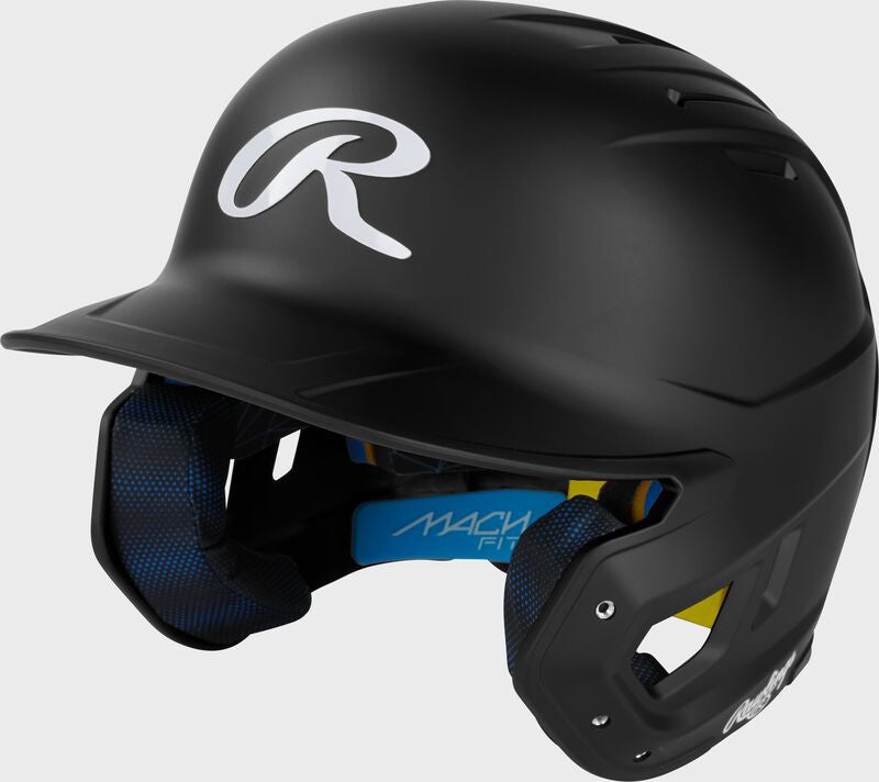 Rawlings Mach Fit Batting Helmet - Black