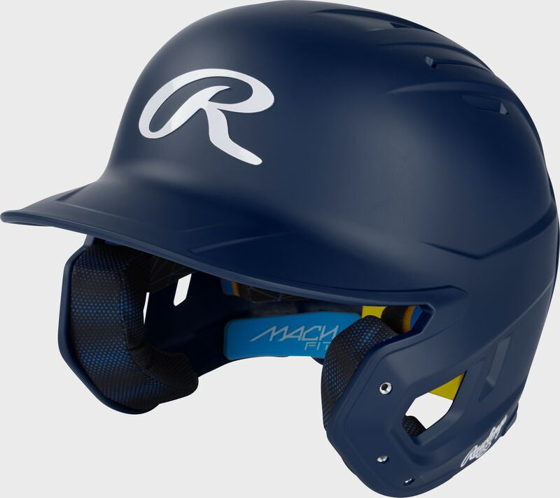 Rawlings Mach Fit Batting Helmet - Navy Blue