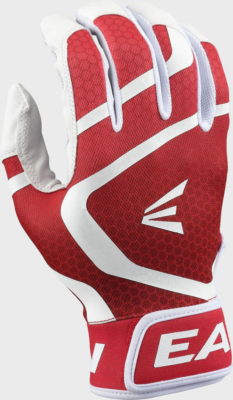 Easton Youth MAV GT Batting Gloves - White/Red