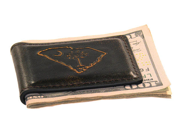 Zep-Pro SC Palmetto Burnished Leather Money Clip
