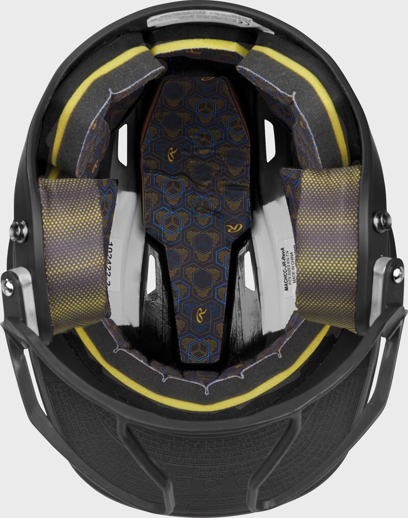 Rawlings Mach Hi-Viz Fastpitch Softball Batting Helmet - Black