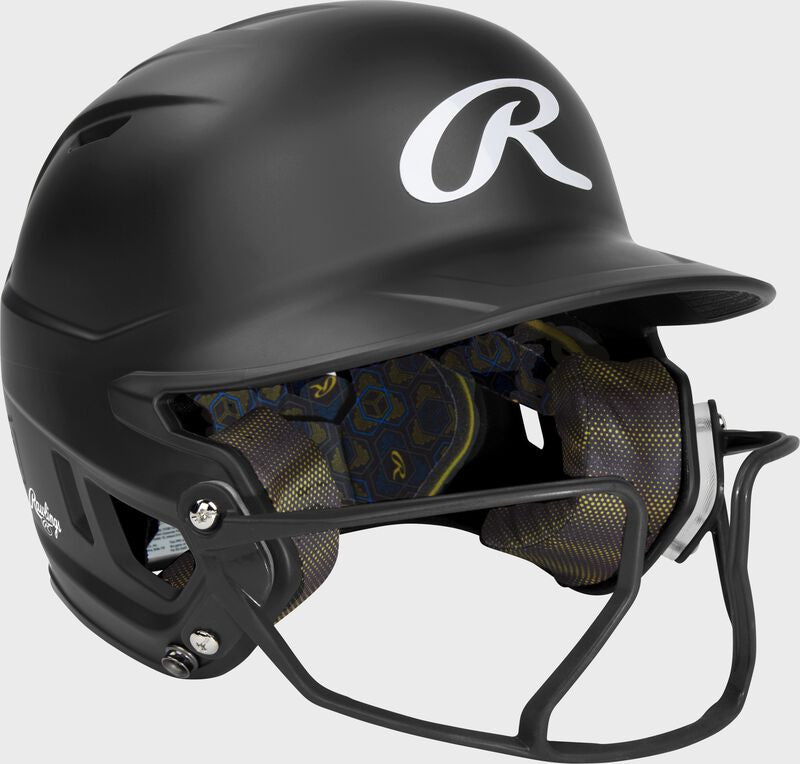 Rawlings Mach Hi-Viz Fastpitch Softball Batting Helmet - Black