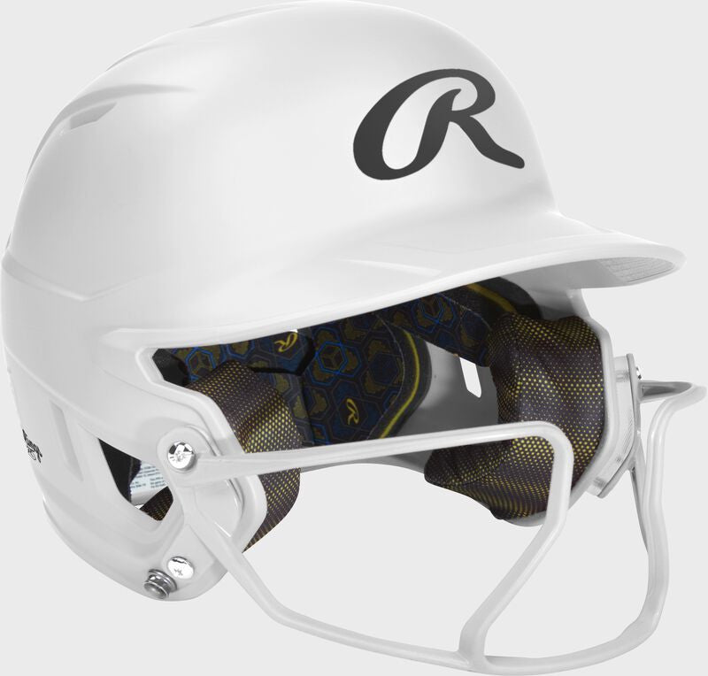 Rawlings Mach Hi-Viz Fastpitch Softball Batting Helmet - White