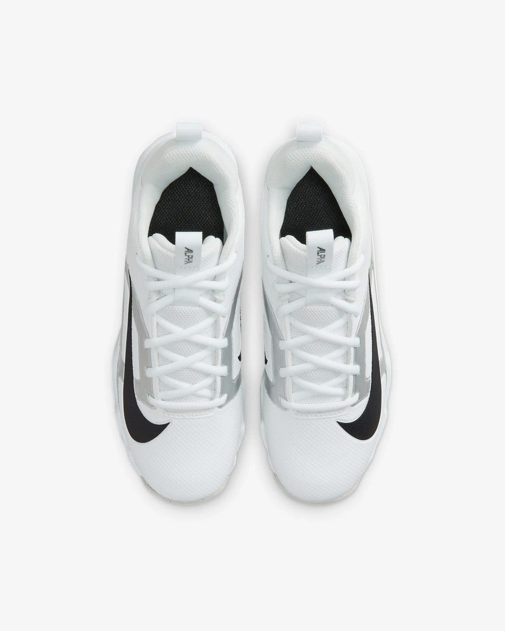 Nike Big Kids Alpha Menace 4 Shark Football Cleats - White/Metallic Silver/Photon Dust/Black