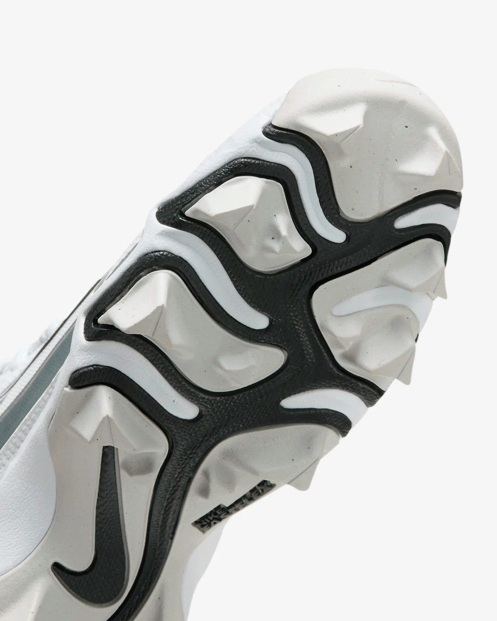 Nike Big Kids Alpha Menace 4 Shark Football Cleats - White/Metallic Silver/Photon Dust/Black