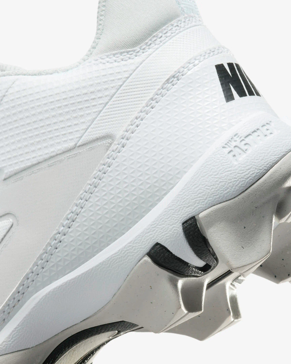 Nike Big Kids Alpha Menace 4 Shark Football Cleats - White/Metallic Silver/Photon Dust/Black