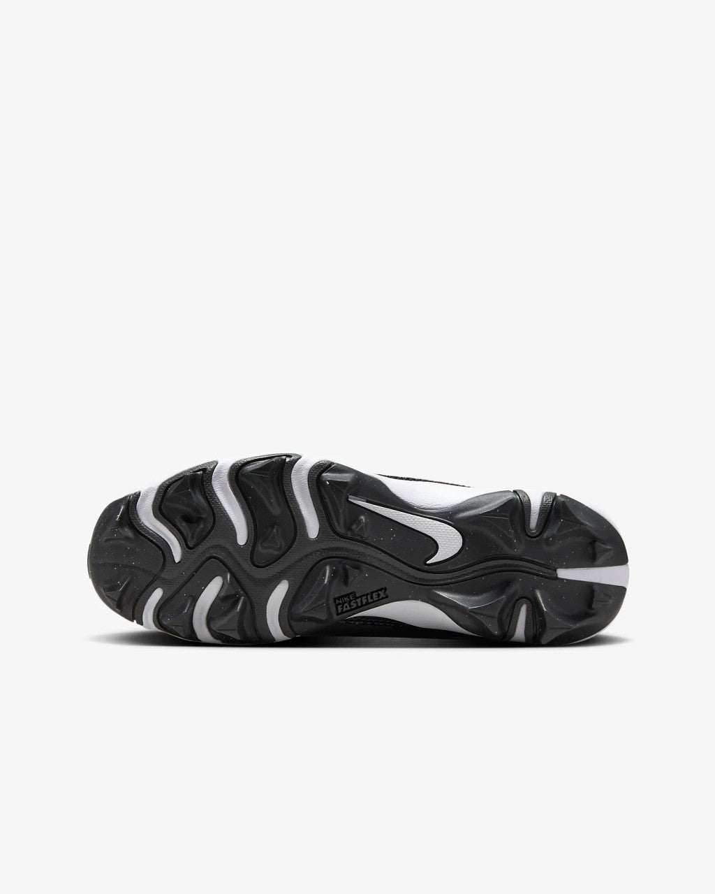 Nike Big Kids Alpha Menace 4 Shark Football Cleats - Black/Light Smoke Grey/Metallic Silver/White